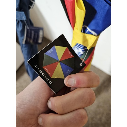 152 - 2x new good quality umbrellas, 1 of The Prisoner series, and the other with a Portmeirion design, bo... 