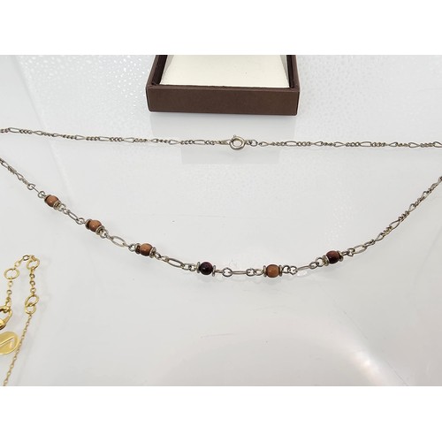 288 - A quantity of costume jewellery to include a pretty pair of Alpaca Mexico Large drop Earrings with e... 