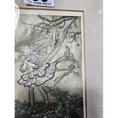 83 - 2x Framed and glazed Arthur Rackham prints to include Goblin Market and Peter Pan in Kensington Gard... 
