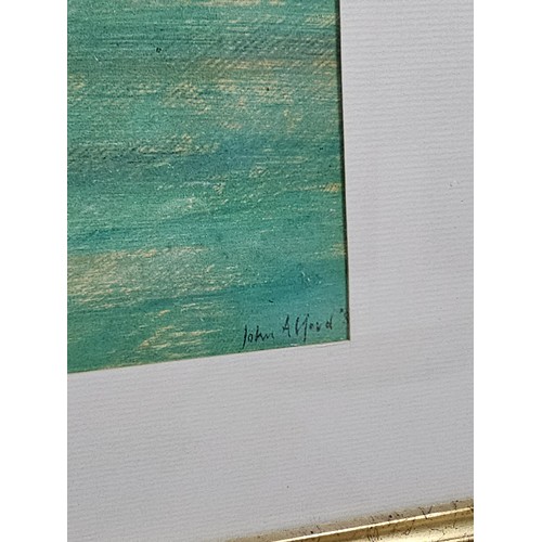 87 - Large framed and glazed limited edition print of Cricketers at Shrewsbury number 540 of 1000, the pr... 