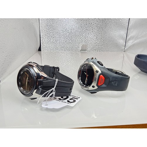 295 - A collection of 4x Sports Wristwatches to include an attractive Chrome Adidas cased wristwatch, a Ti... 