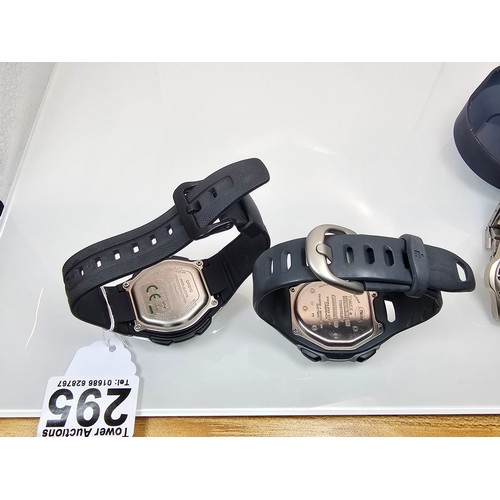 295 - A collection of 4x Sports Wristwatches to include an attractive Chrome Adidas cased wristwatch, a Ti... 