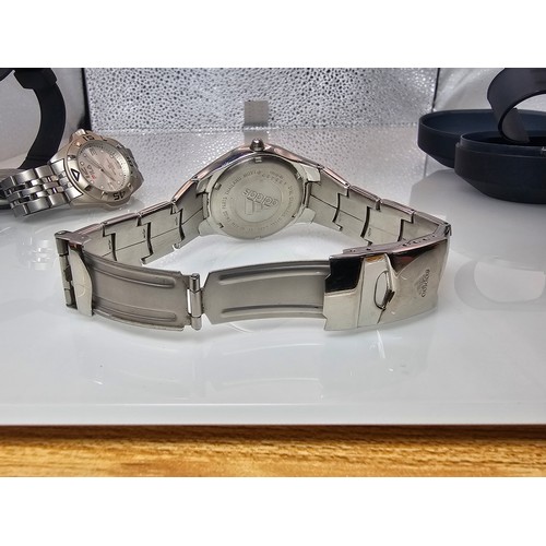 295 - A collection of 4x Sports Wristwatches to include an attractive Chrome Adidas cased wristwatch, a Ti... 