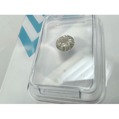 396 - A 0.57ct natural round brilliant round diamond gemstone with full diamond report by IGI. The diamond... 