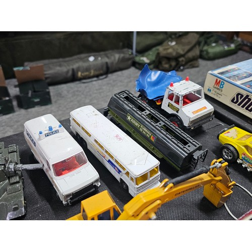 173 - A very large collection of diecast vehicles of various brands including Dinky Corgi and Matchbox veh... 
