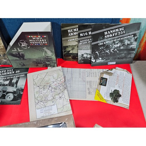 190 - A collection of Atlas Editions 8x as new and sealed military vehicles to include a SdKfz 234/2 Puma ... 