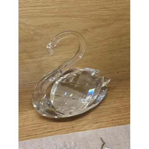 244 - A large collection of glass figures all hand made covering various birds and animals to include an h... 