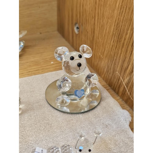 244 - A large collection of glass figures all hand made covering various birds and animals to include an h... 