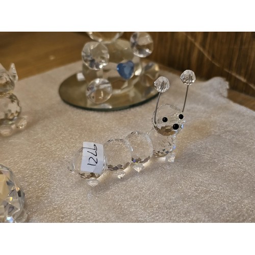 244 - A large collection of glass figures all hand made covering various birds and animals to include an h... 