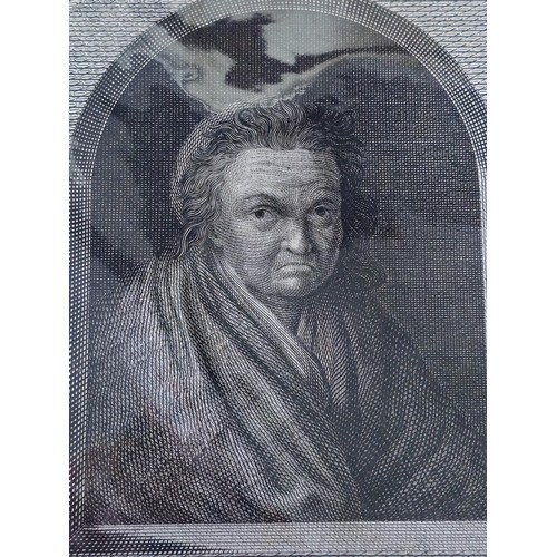 531 - A group of four 18th-19th century portrait engravings and mezzotints, comprising
1. François Torteba... 