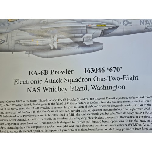 535 - Large job lot of aircarft related A3 size prints to include 29x Fighting Phoenix EA-6B jets in colou... 