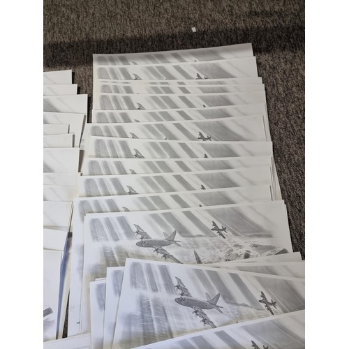 535 - Large job lot of aircarft related A3 size prints to include 29x Fighting Phoenix EA-6B jets in colou... 