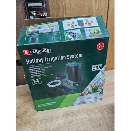 505 - As new Parkside Holiday Irrigation System for supplying your indoor plants with water with upto 36 i... 