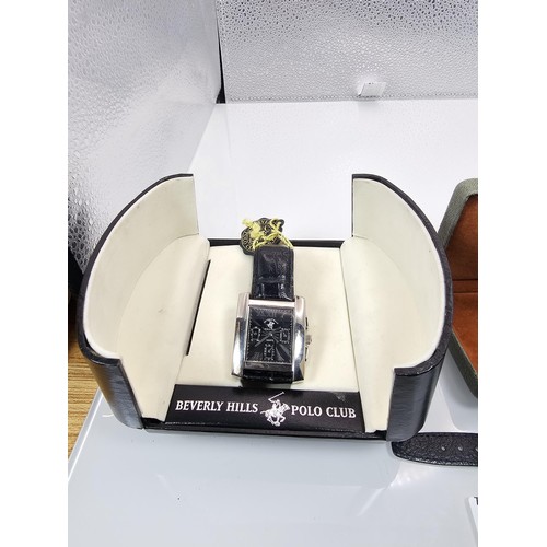 266A - 2 good quality cased wristwatches to include a gents wristwatch by Allenby with a 15 jewel Swiss mov... 