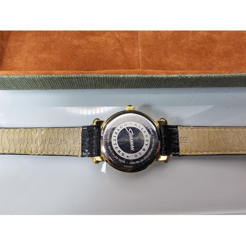 266A - 2 good quality cased wristwatches to include a gents wristwatch by Allenby with a 15 jewel Swiss mov... 