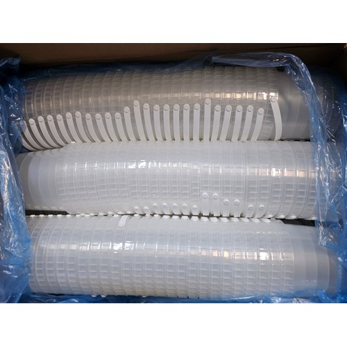 526 - 2x boxes containing a very large quantity of new 1.2L plastic sweet pots - each box contains a quant... 