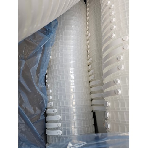 526 - 2x boxes containing a very large quantity of new 1.2L plastic sweet pots - each box contains a quant... 