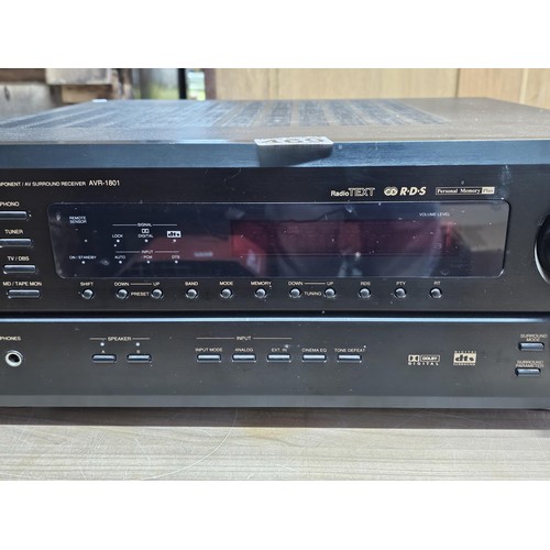 469 - A good quality Denon Precision audio component AV surround receiver AVR 1801 amp with digital displa... 