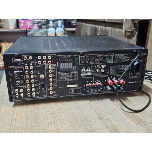 469 - A good quality Denon Precision audio component AV surround receiver AVR 1801 amp with digital displa... 
