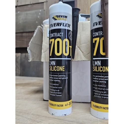 497 - Box containing 19x Everflex 700T LMN Silicone in brown and black