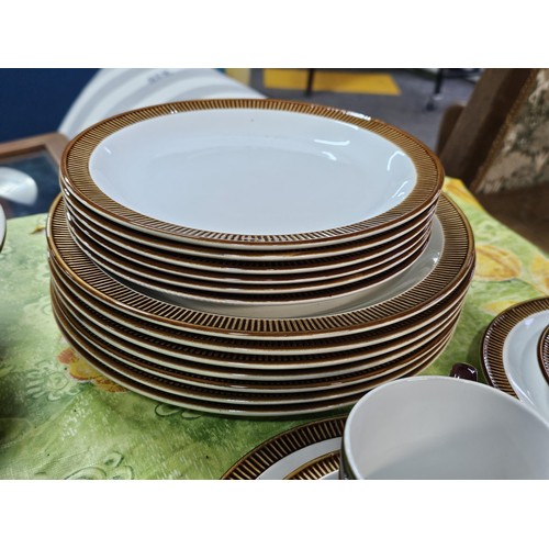 A large and comprehensive 49x piece partial dinner tea set by Poole ...