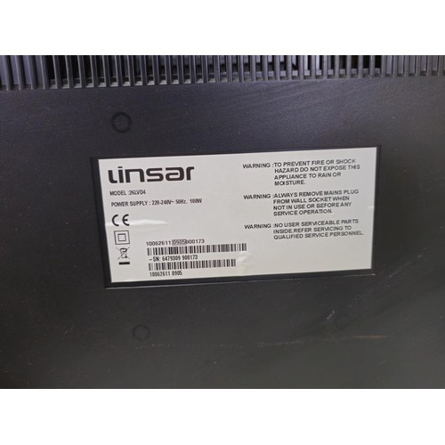467 - A linsar 26 inch HD flat screen TV, along with a modern SKY Q box with a 1TB hard drive the TV has i... 