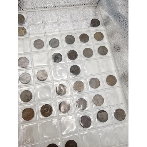 285 - A coin album containing a large quantity of Victorian and later copper one penny coins and half penn... 