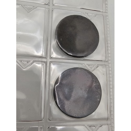 285 - A coin album containing a large quantity of Victorian and later copper one penny coins and half penn... 