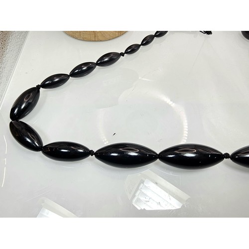 410 - Two good vintage jewellery items to include a stunning ornate white metal multi strand choker neckla... 