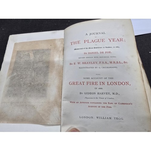 438 - An illustrated edition of Daniel Defoe History of the Plague and the fire of London 1665/6, comprisi... 