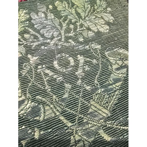 455 - A senior officers ceremonial sash of ribbed green moire silk prominently applied with genuine gold b... 