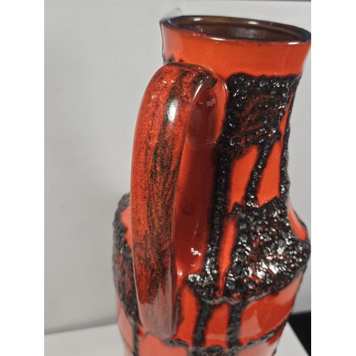 441 - A large striking West German scheurich keramik jug vase, model 407-35, circa 1960's/70's of Baluster... 