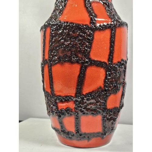 441 - A large striking West German scheurich keramik jug vase, model 407-35, circa 1960's/70's of Baluster... 