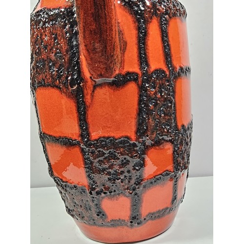 441 - A large striking West German scheurich keramik jug vase, model 407-35, circa 1960's/70's of Baluster... 