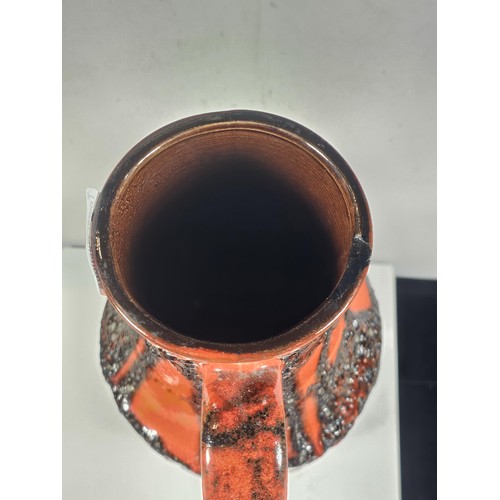 441 - A large striking West German scheurich keramik jug vase, model 407-35, circa 1960's/70's of Baluster... 