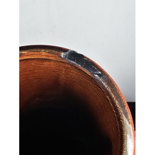 441 - A large striking West German scheurich keramik jug vase, model 407-35, circa 1960's/70's of Baluster... 