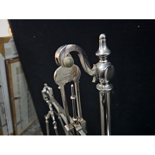 442 - A very large and impressive set of balance scales. standing approx 53cm high and 46cm wide, stamped ... 