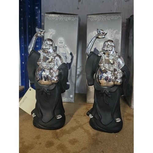 2 - A collection of boxed as new figurines to include three Buddha figurines from the Leonardo Collectio... 