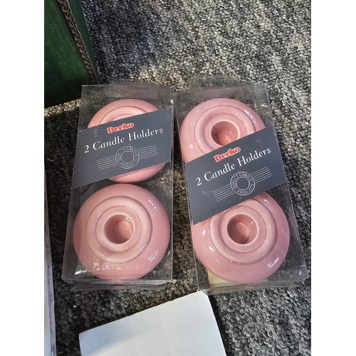 6 - Two boxes containing a large quantity of boxed as new candles and a quantity of boxed as new candle ... 