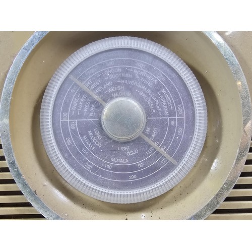 27 - A reproduction Bush radio with a dial to the front, complete with power cable.