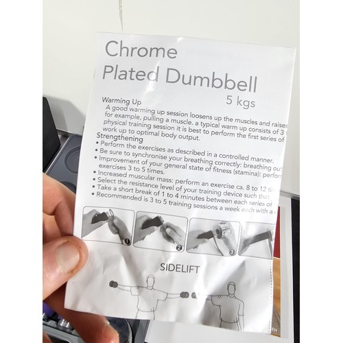 30 - A cased set of Ennis Fitness weights, a pair of foam blocks and a manual for Yoga for over 50's.