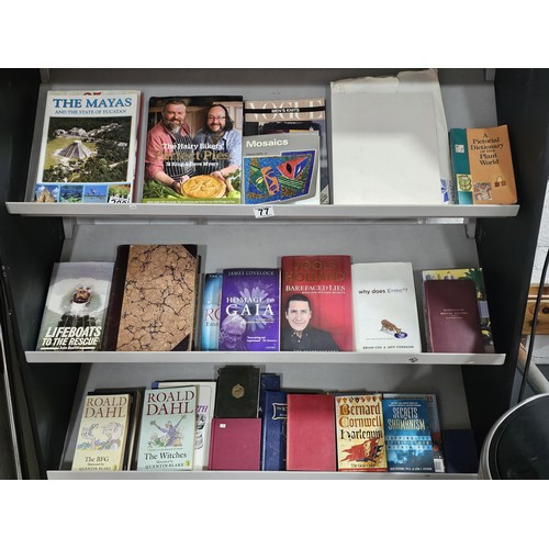 74 - A quantity of books to include books on antiques, home making, plants, home made soaps, law, mosaic ... 