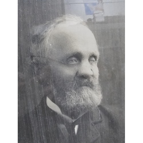 95 - A collection of 3x pictures to include 2x antique photographs of two gentlemen, one appears to be bl... 