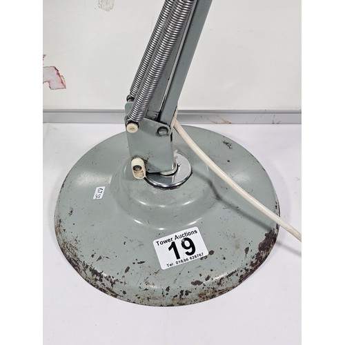 19 - A vintage Herbert Terry designed 1960s desk lamp. Made by 1001 Lamps Ltd of Bromley Road London, thi... 