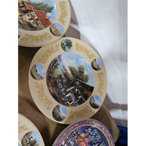 45 - Collection of collectable plates to include 6x picture plates dated from the 1990's designed by Chri... 