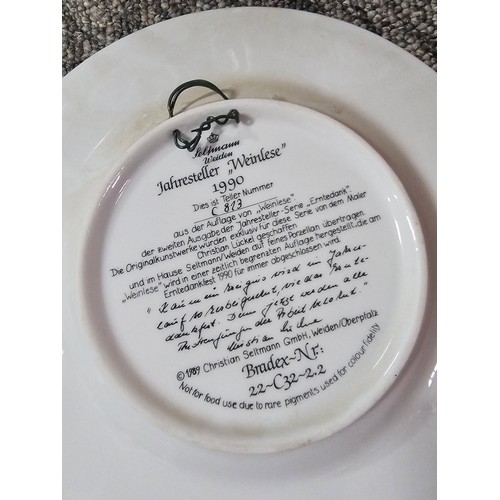 45 - Collection of collectable plates to include 6x picture plates dated from the 1990's designed by Chri... 