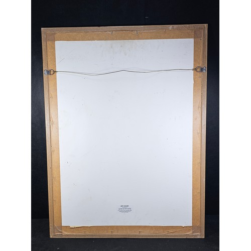 61 - Large framed and glazed selection of reproduction propaganda wartime postcards, to include Royal Enf... 