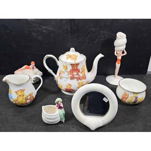 63 - Collection of collectable ceramics to include a Mac Donald Collec ta bears teapot milk jug and sugar... 