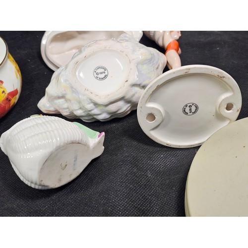 63 - Collection of collectable ceramics to include a Mac Donald Collec ta bears teapot milk jug and sugar... 