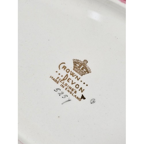 71 - A collection of Carlton ware in the Rouge Royale lustre ware all are hand painted with gilding to th... 